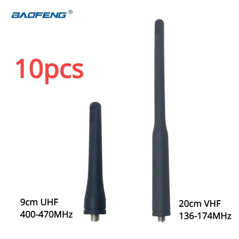 10 pz HYT 20cm AN0141H07 VHF 136-174MHz 150MHz Antenna o 9cm PD780 UHF 400-470MHz Antenna per Hytera Walkie Talkie accessori
