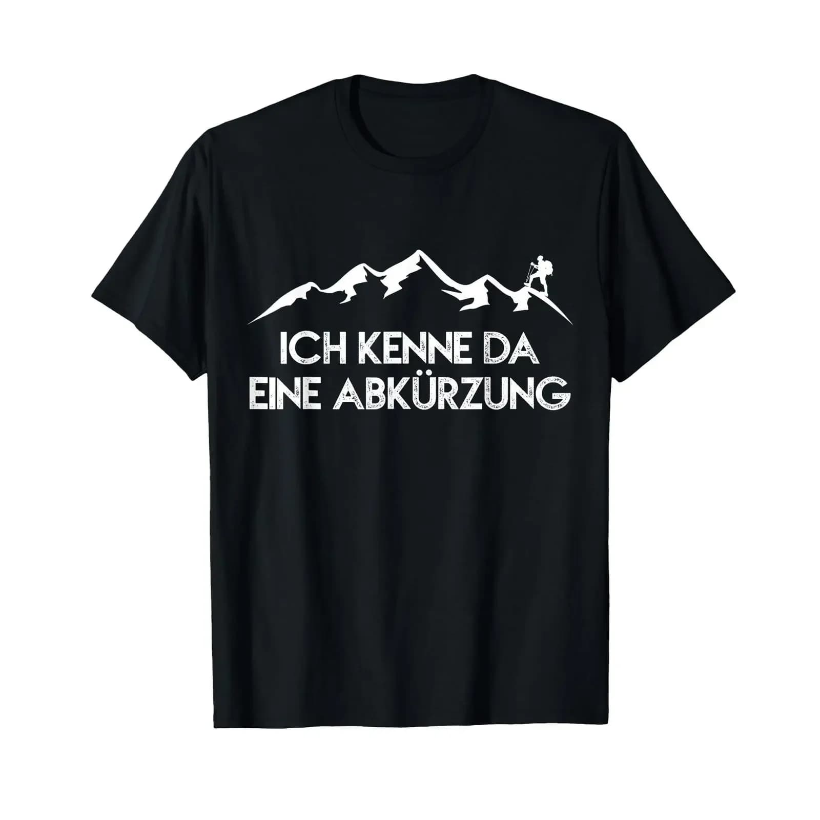 T shirt with German text Ich kenne da eine Abkurung vintage Washed Stretched Stylish designer clothes graphic homme Comfortable