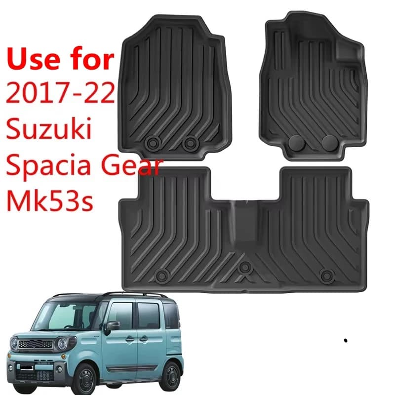 Utilizzare per il 2017-22 Suzuki Spacia Gear Mk53s tappeto per auto Spacia footpad Set completo Trim per Adattarsi per Spacia Gear tappetino impermeabile RHD