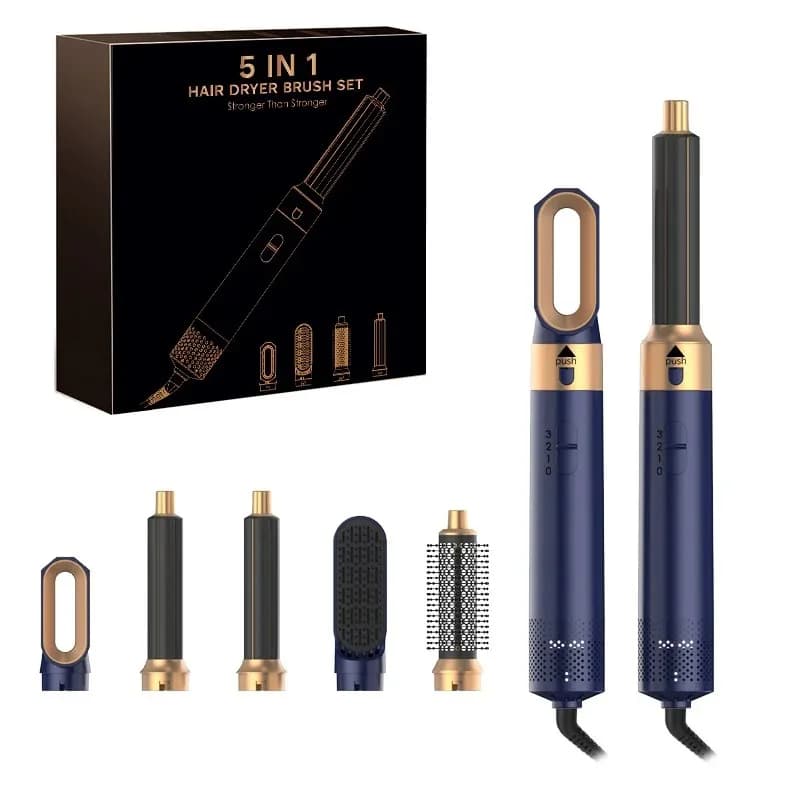 High Speed 5 in 1 Hair Styler With Electric Curling Iron Hair Curler Dryers Curling Rollers Hair Curler Straightening Brush