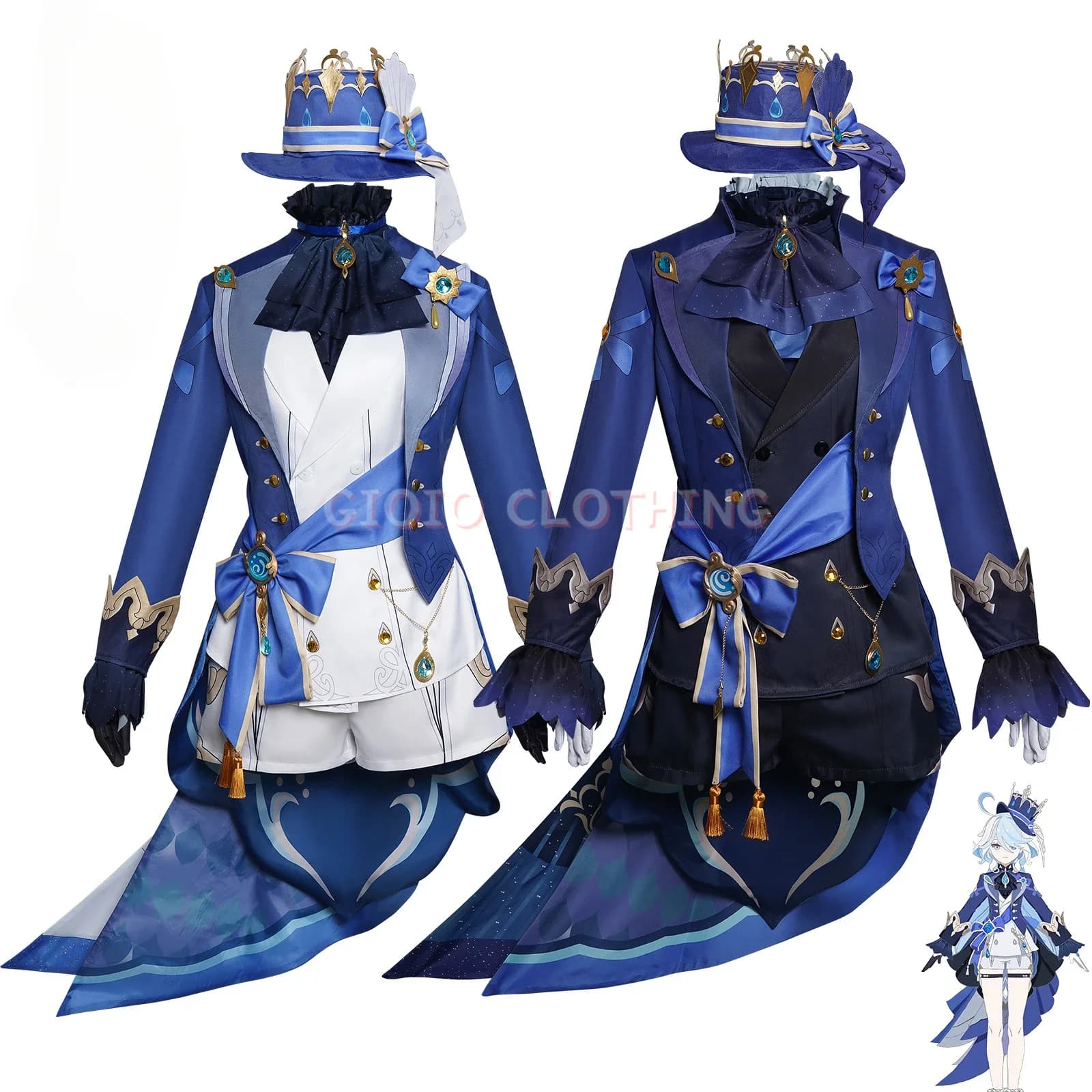 Furina Focalors Cosplay Genshin Costume Impact Carnival Anime Halloween Party Costumes Masquerade Women Game