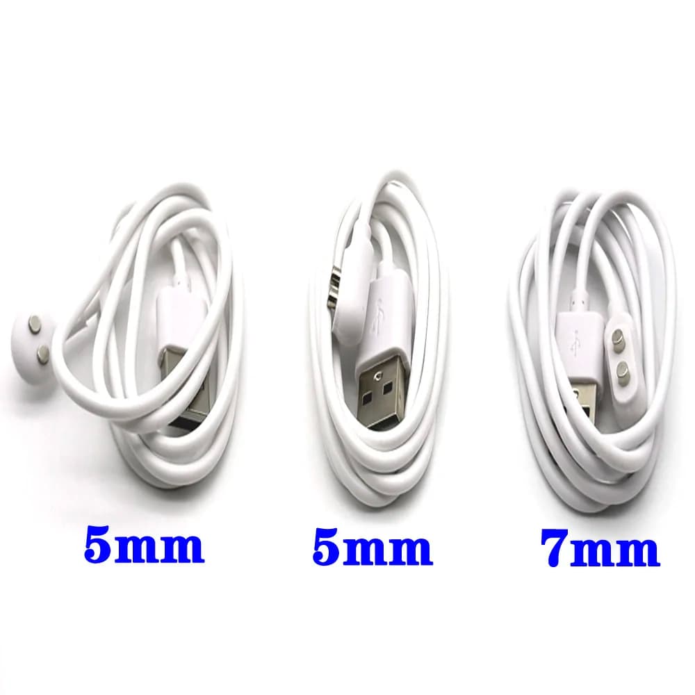 1/2pcs USB DC 5mm 7mm Vibrator Charger Cable Cord for Rechargeable Adult Toys Vibrators