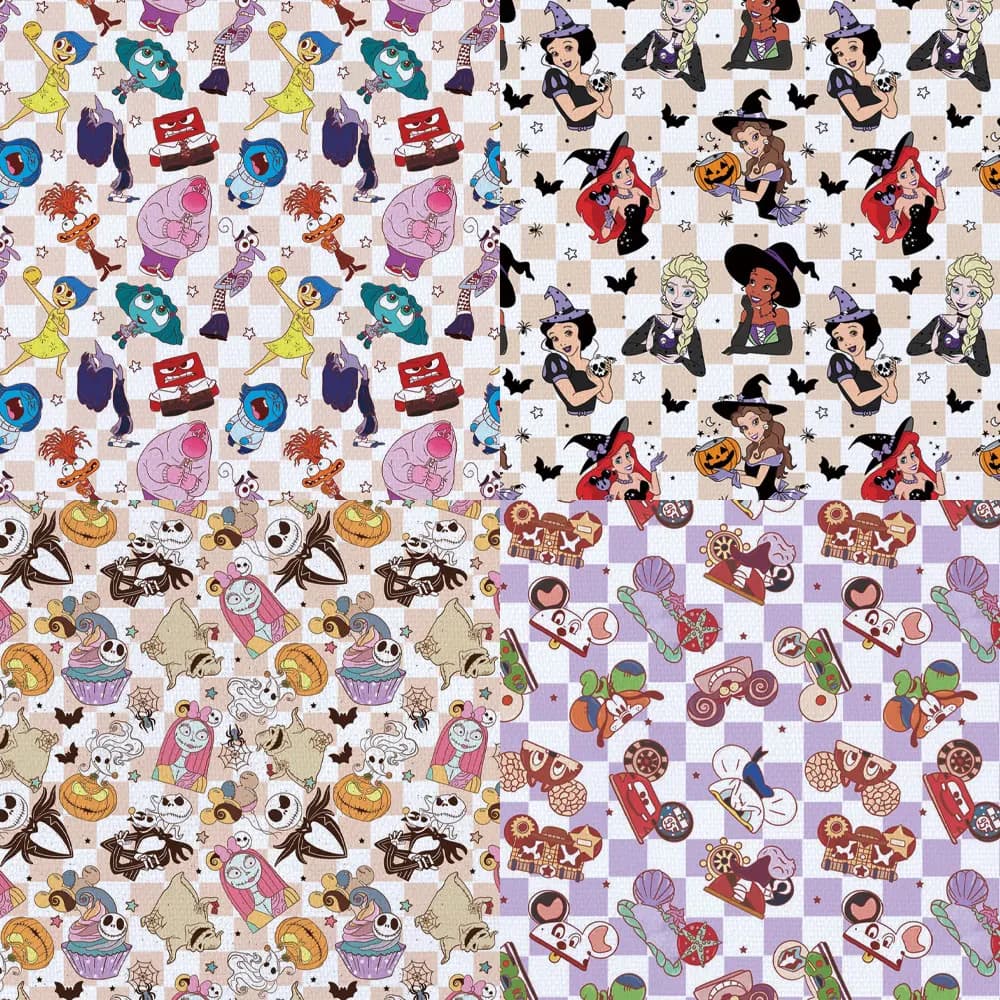 Tessuto cartone animato Disney caldo cucito fatto a mano patchwork quilting vestito da bambino casa foglio tessuto stampato cucito tessuto per bambini