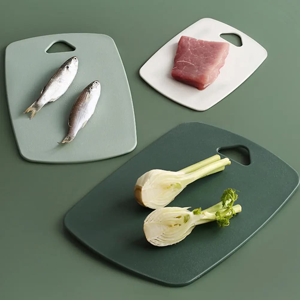 Set di 3 Taglieri da Cucina in PP con Foro per Appendere, Antiscivolo, in Plastica, Accessori Essenziali per la Cucina