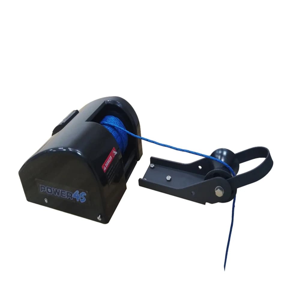 Verricello di ancoraggio con telecomando wireless 12V per barca marina nera d'acqua dolce 25LBS KPW25