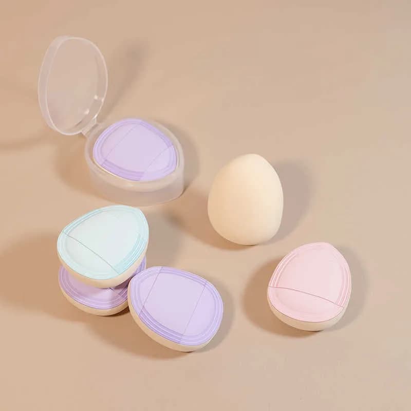 4-Piece Set Marshmallow Finger Puff Air Cushion Puff Beauty Blender Setting Makeup Lasting Makeup Foundation Foundation