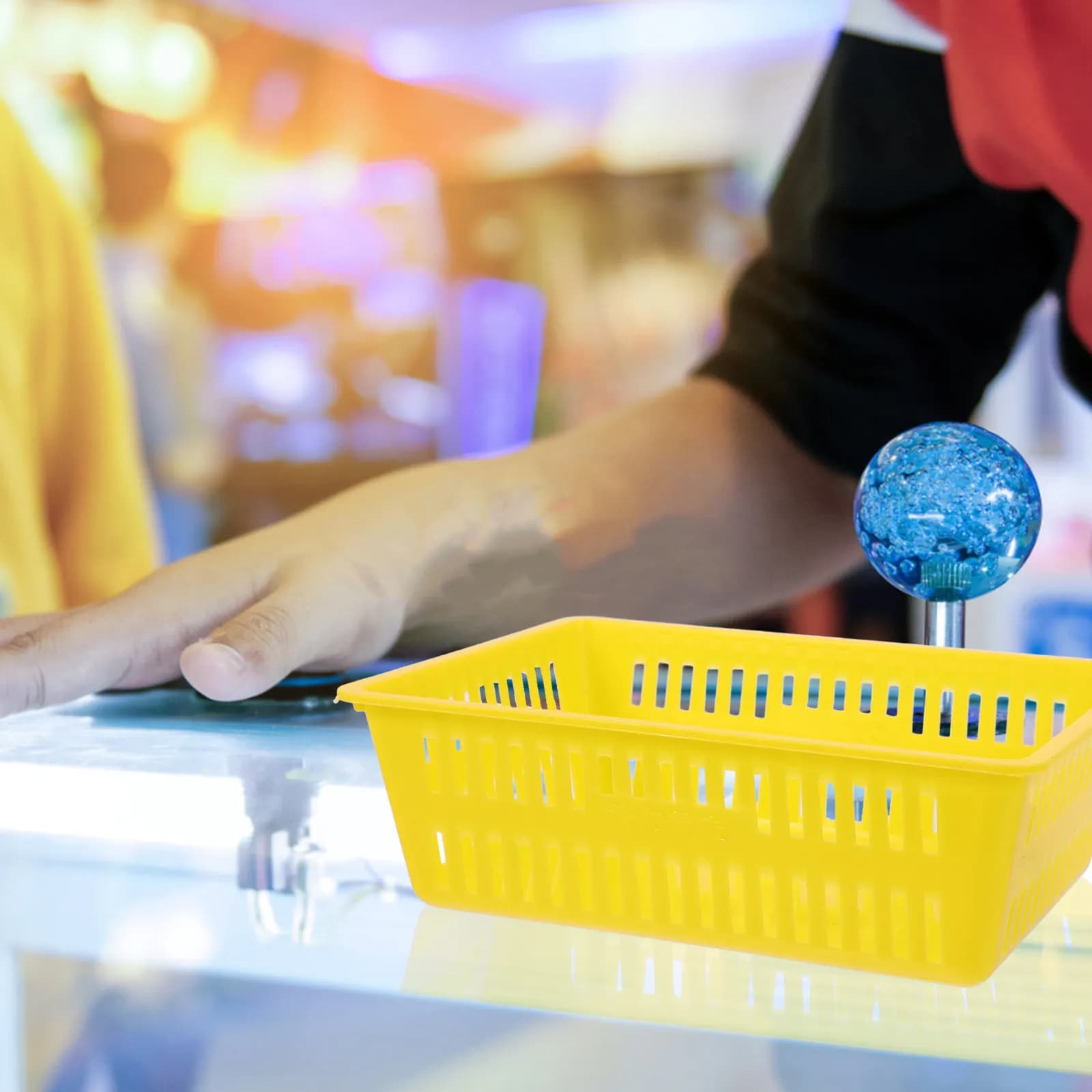 10 Pezzi Cestini Portamonete in Plastica Rinforzata, Contenitori Organizzatori per Macchine da Gioco, Piccoli Cestini in Plastica per Sala Giochi, Aula, Scrivania, Casa