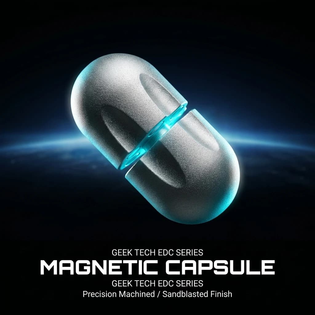 Fidget Spinner Magnetico in Metallo EDC, Giocattolo Antistress Portatile, Regalo di Compleanno Interessante