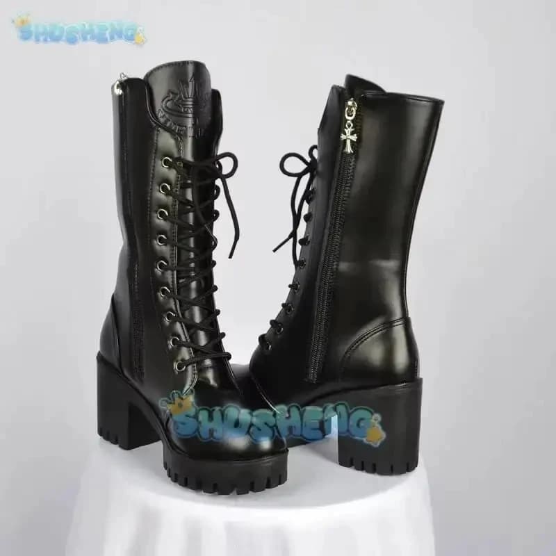 Scarpe Cosplay di Lyney/Lynette da Genshin Impact, Personaggio Anime e Videogiochi