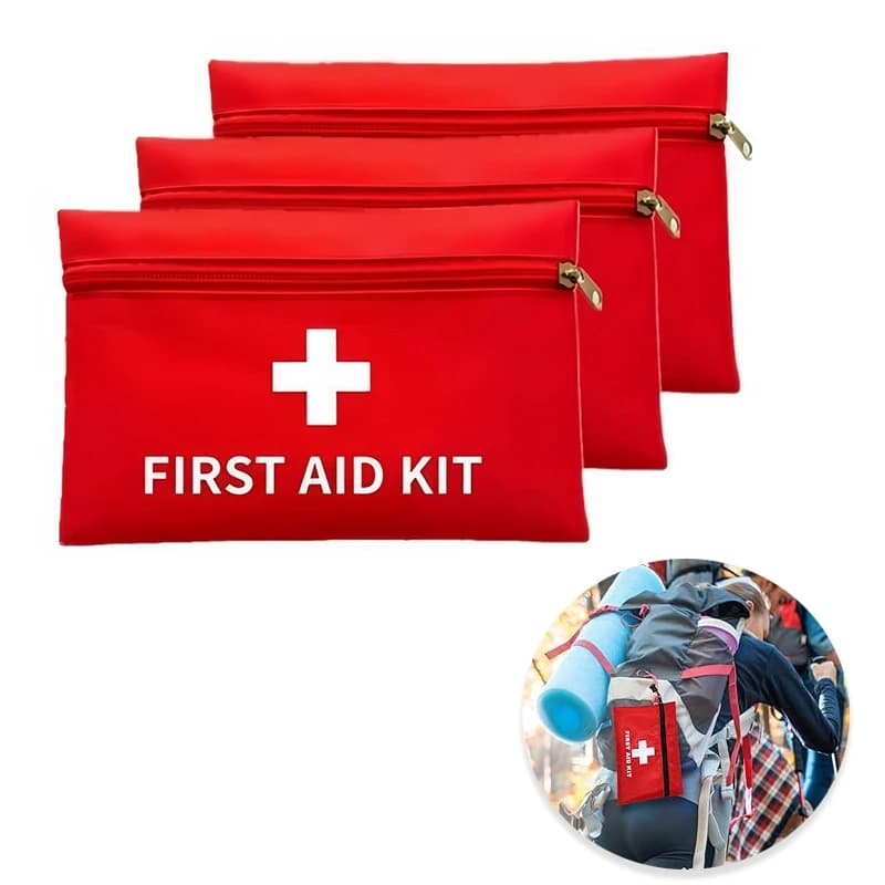 Mini kit di pronto soccorso Borsa vuota, borsa di pronto soccorso vuota, custodia per forniture mediche di emergenza, per esterni, casa, auto, barca, viaggi.