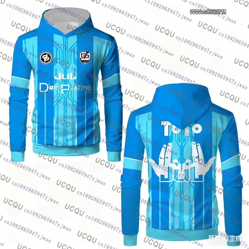 JUL Maillot TOTO Et Ninetta Women's Autumn Winter Women's Women's Trendy Rap Culture Print Pullover Hooded sweatshirt Cheeses Cosplay Clothing