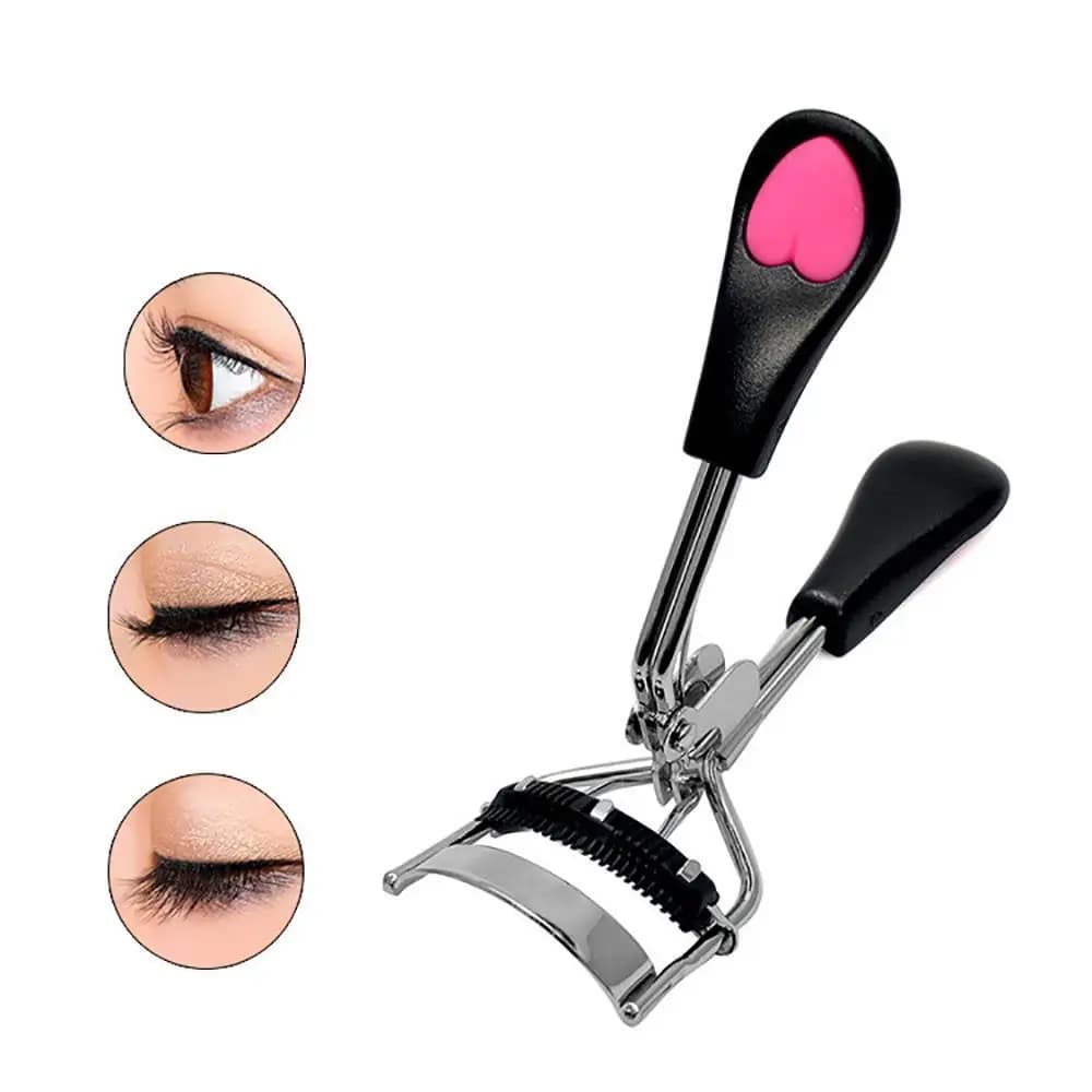 1pcs Lady Professional Eyelash Curler With Comb Tweezers Curling Eyelash Clip Cosmetic Eye Beauty Tool