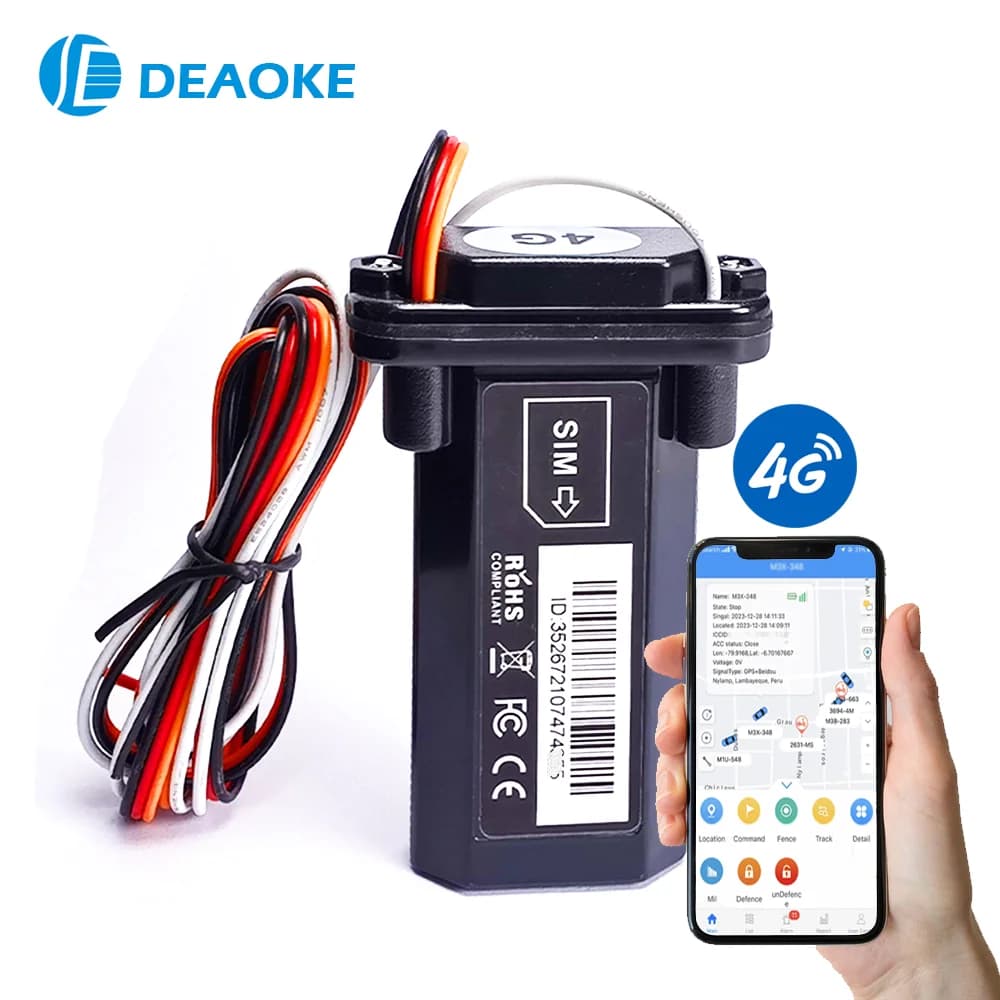 Localizzatore GPS impermeabile ST-901 - Localizzatore GPS 4G per auto e moto Posizionamento preciso al numero di porta - Nessuna ricarica - App a vita libera