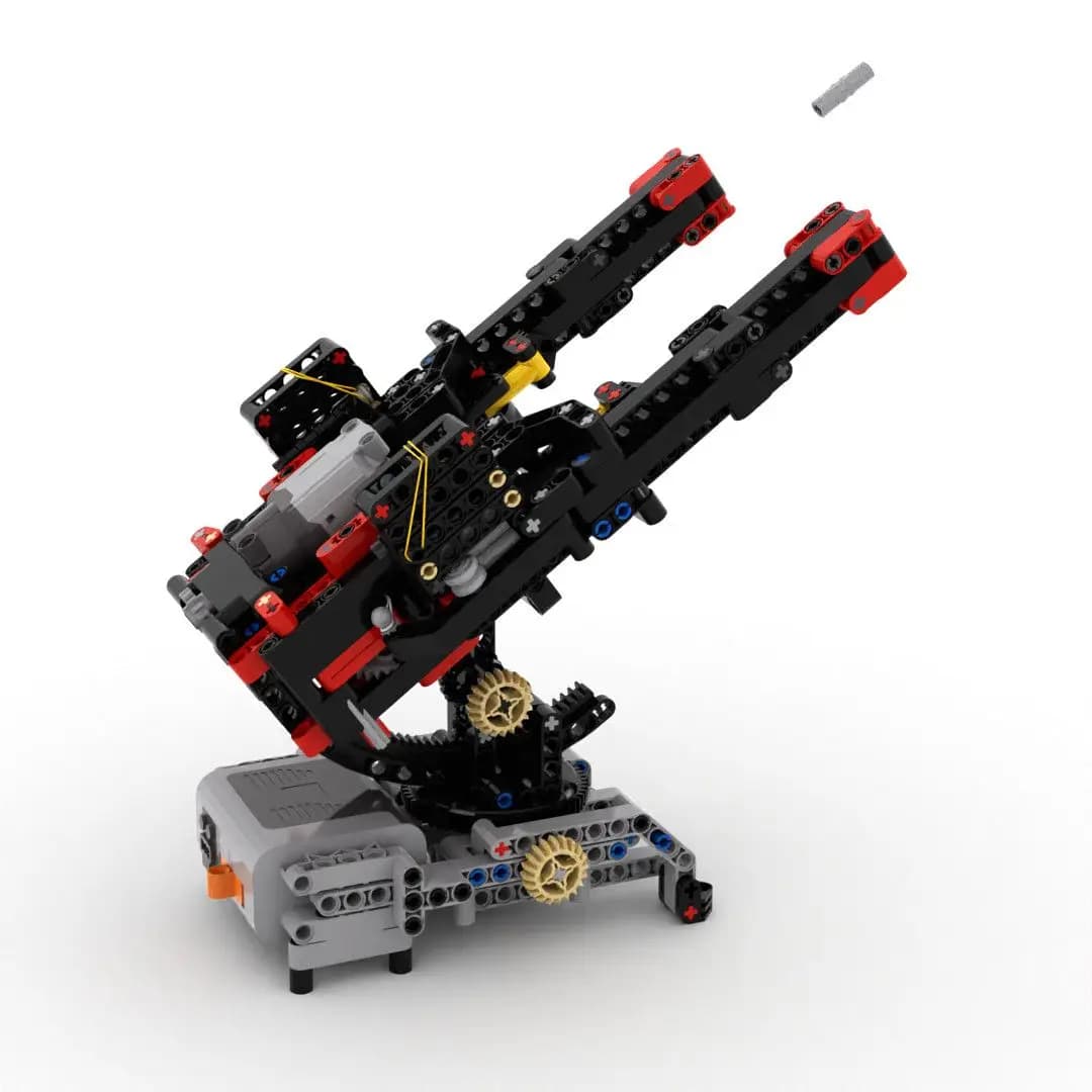 Set Elettrico di Costruzioni Robotiche per Ingegneri: Gruppo Meccanico Tecnologico con Cannone Antiaereo, Strumento Didattico MOC