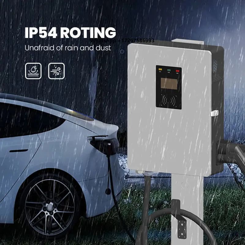 Caricatore EV da Parete Khons 30KW, Stazione di Ricarica Rapida DC per Auto Elettriche, Commerciale