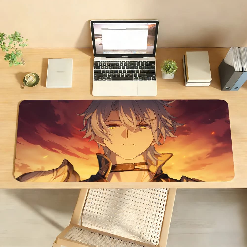 Tappetino per Mouse Honkai Star Rail Phainon, Antiscivolo con Bordo Bloccato, Accessorio per PC e Laptop, Tappetino da Scrivania in Gomma per Ufficio e Giochi