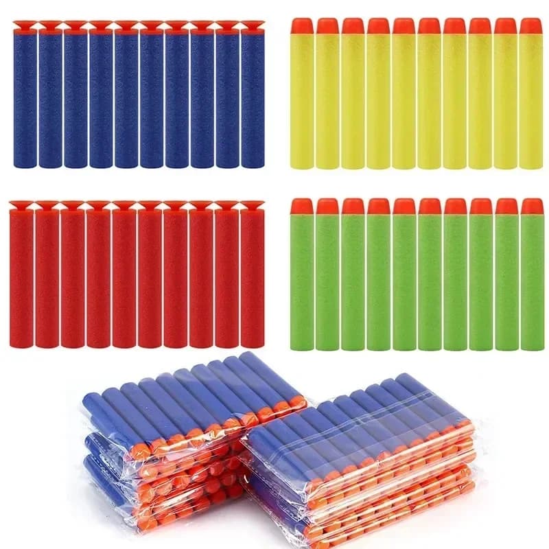 7.2 centimetri 200 pz per EVA Proiettili Morbidi Freccette Testa Rotonda Ricarica Spugna Freccette Per Bambini Giocattolo Pistola Proiettili per EVA N-Strike Blasters