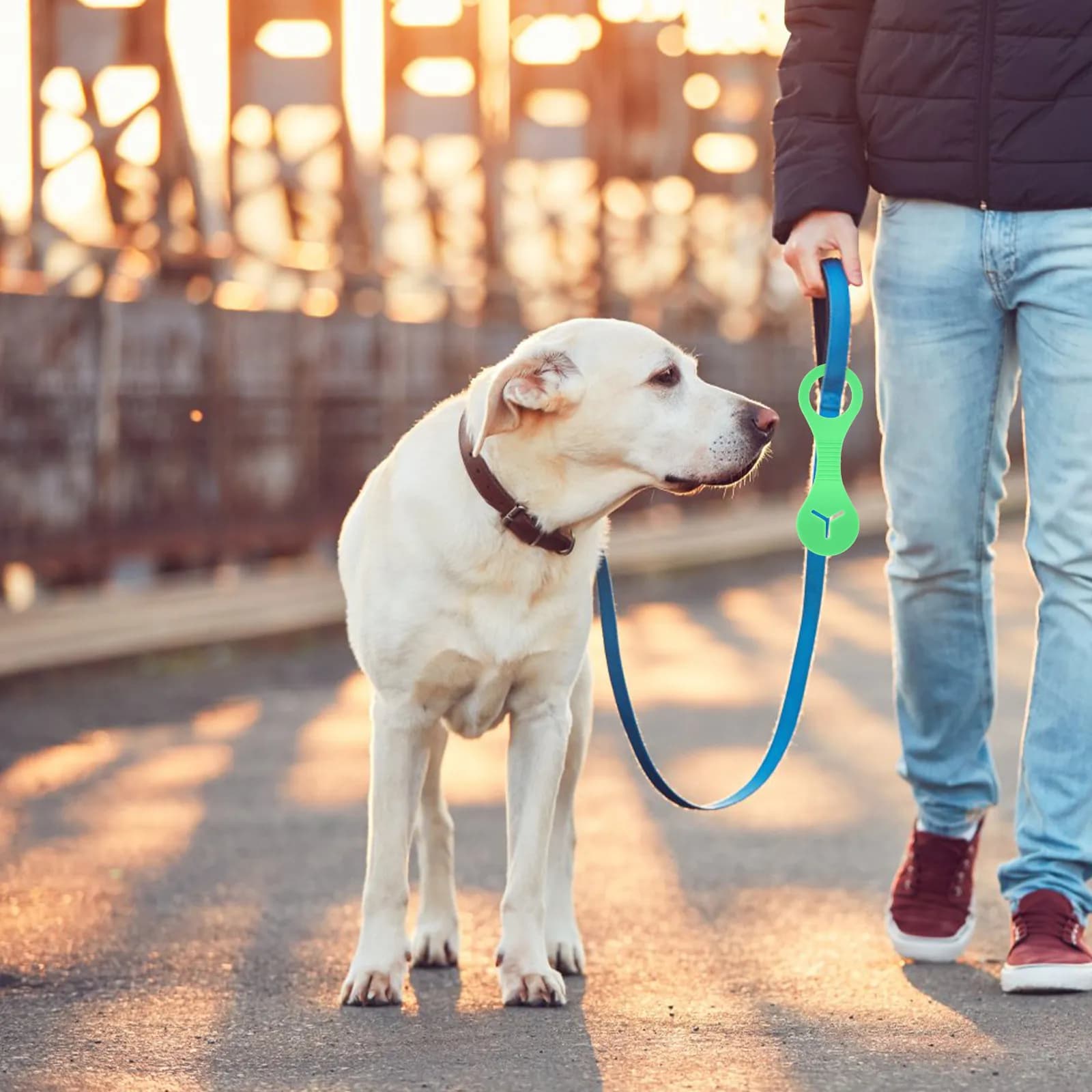 4 Pezzi Porta Sacchetti per Escrementi di Cane Portatile, Dispenser Clip per Sacchetti Igenici a Mani Libere, Clip per Guinzaglio per Forniture per Animali Domestici da Esterno
