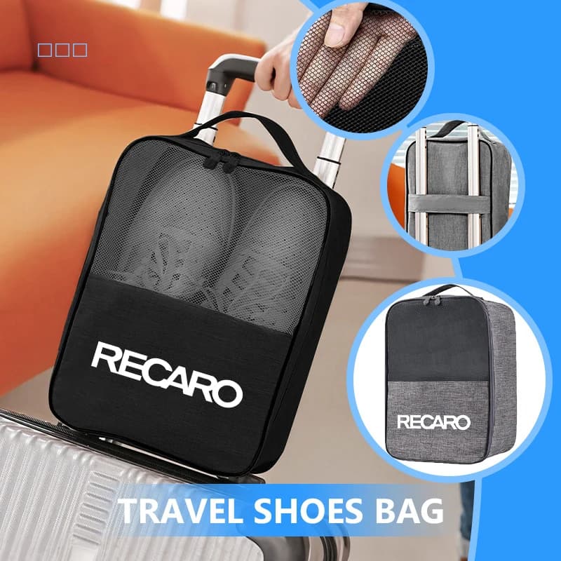 Car Logo Travel Shoes Storage Bag Waterproof Organizer Shoe Bags For Recaro