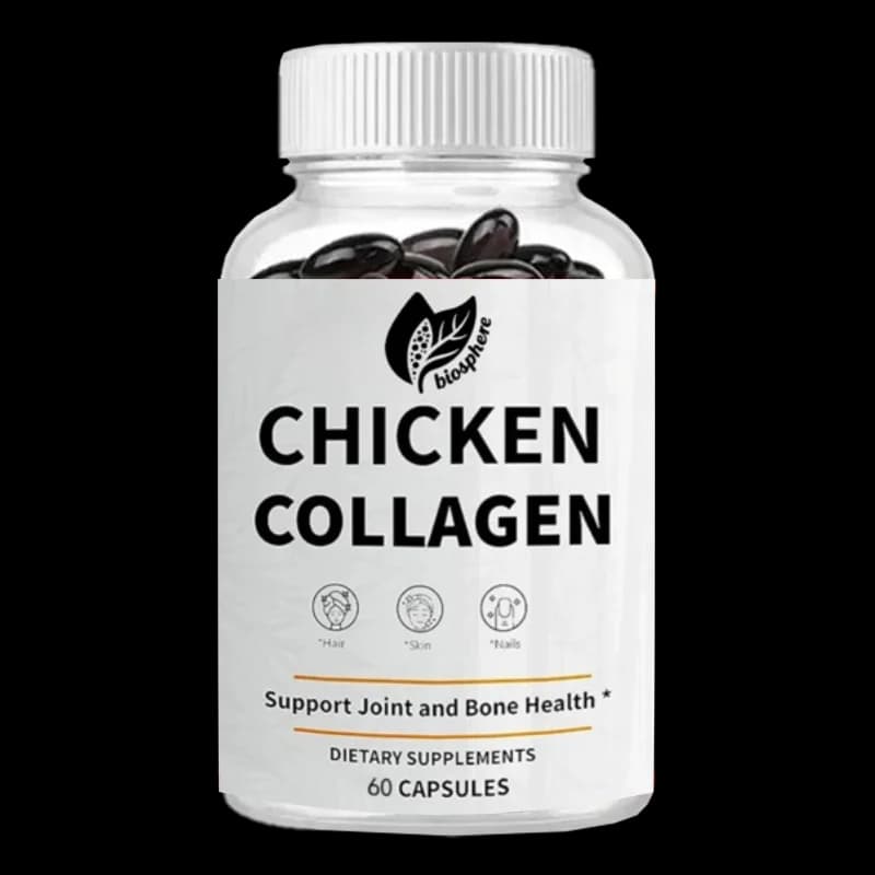 Collagene di pollo - Integratore nutrizionale al collagene tipo II per supporto articolare, pelle e osseo, 60 capsule