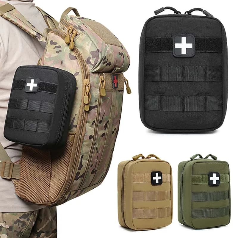 Kit di Pronto Soccorso per Esterni EDC Molle Kit Medico IFAK Pacchetto di Sopravvivenza d'Emergenza EDC Accessori per Viaggi Pesca Campeggio Escursionismo Caccia