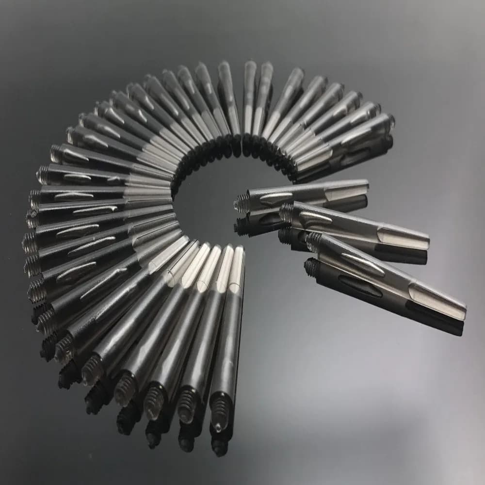 Aste di Ricambio Trasparenti per Freccette da 45mm/35mm con Filettatura da 4,5mm e Anello O in Acciaio Inossidabile, Steli Trasparenti per Freccette