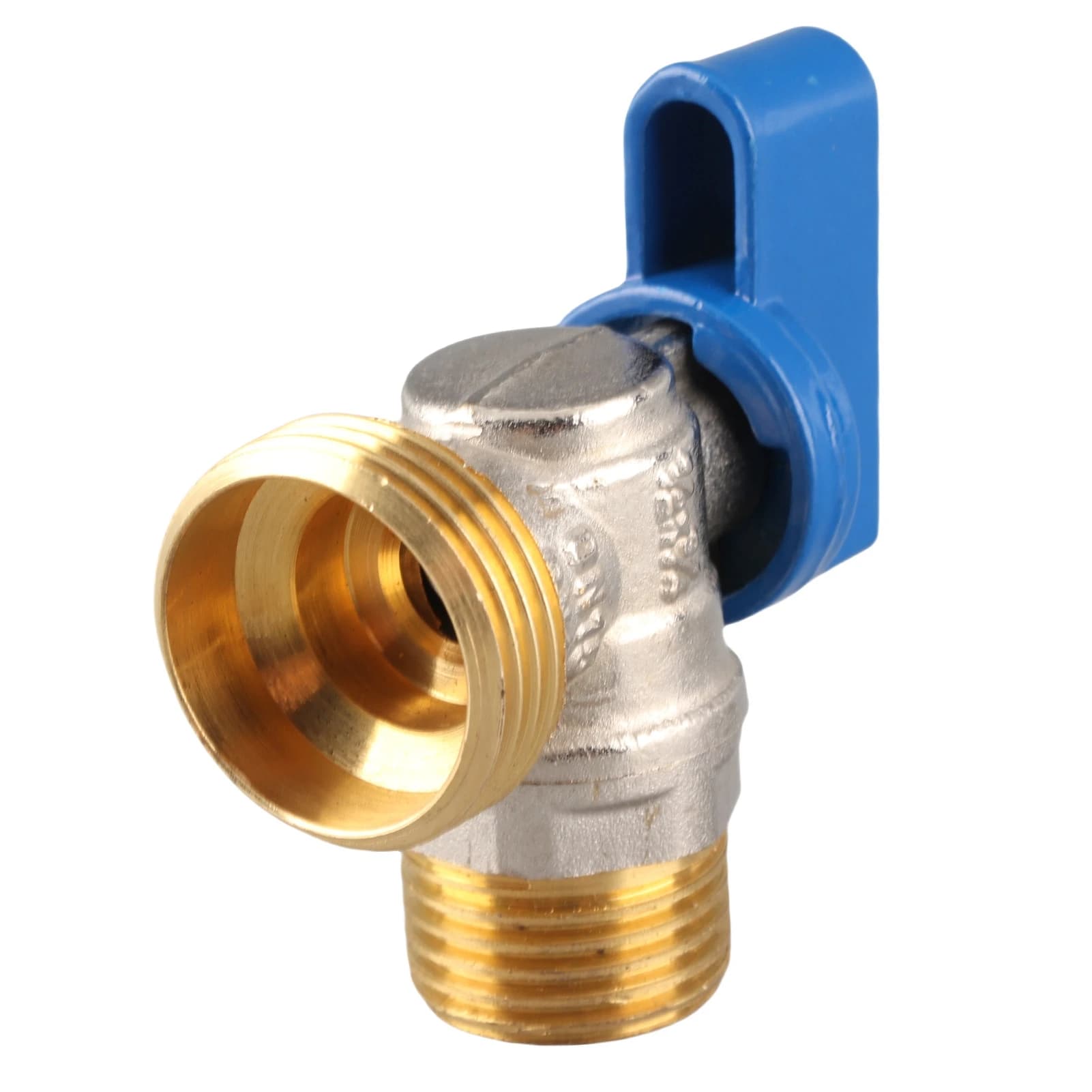 Valvola a sfera a quarto di giro in ottone con filettatura maschio G1/2 (DN15) x G3/4 (DN20) per il controllo dell'acqua