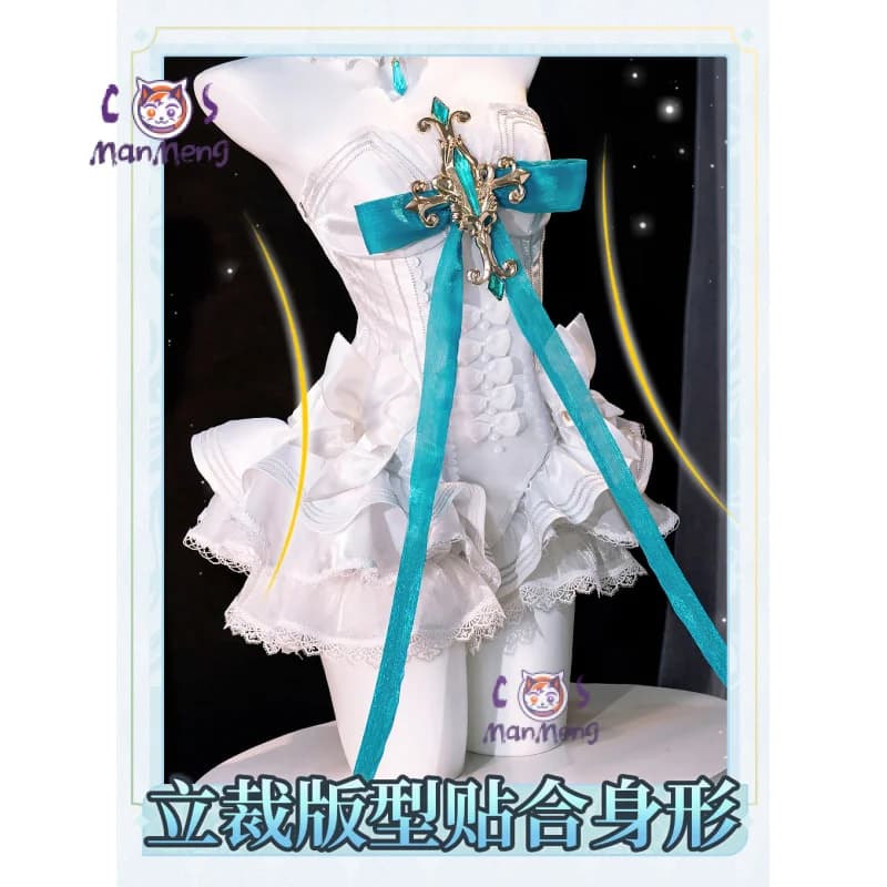 Miku Anime Cospaly Miku Costume Tuta skirt leg, tie socks headgear props angel set Halloween woman uniform