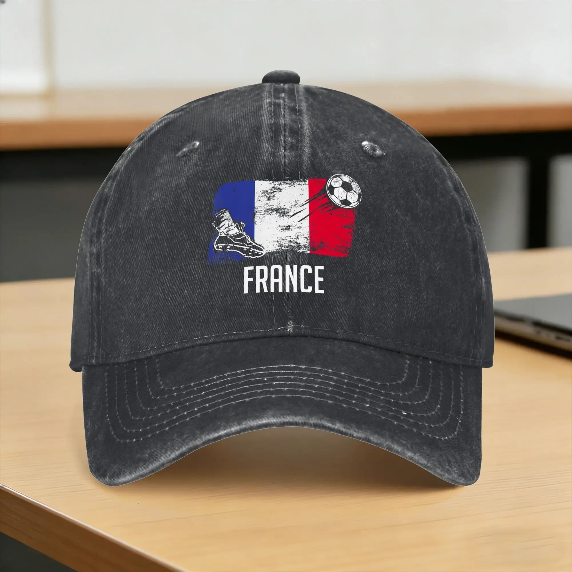 French Flag Washed Baseball Cap Vintage Sun Hip Hop Hats Spring Couple Women Hiking Fishing Baseball Caps