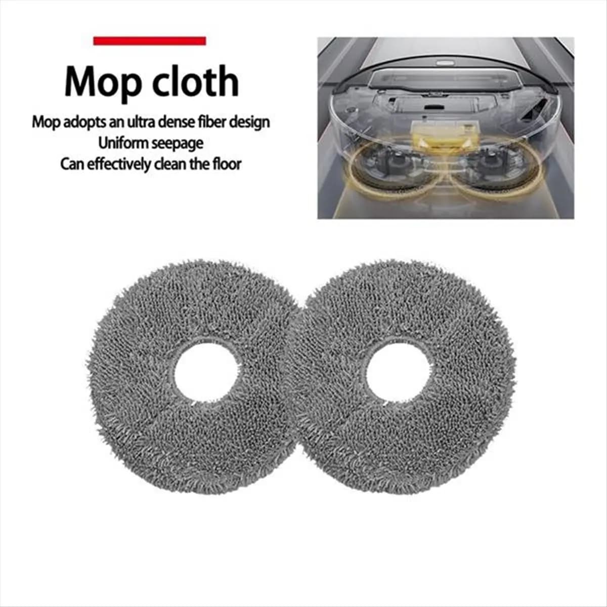 A543U Aug. For G30 Space/Saros Z70 Vacuum Cleaner Spare Parts TriCut Brush Side Brush Dust Bag Filters Mop Cloth