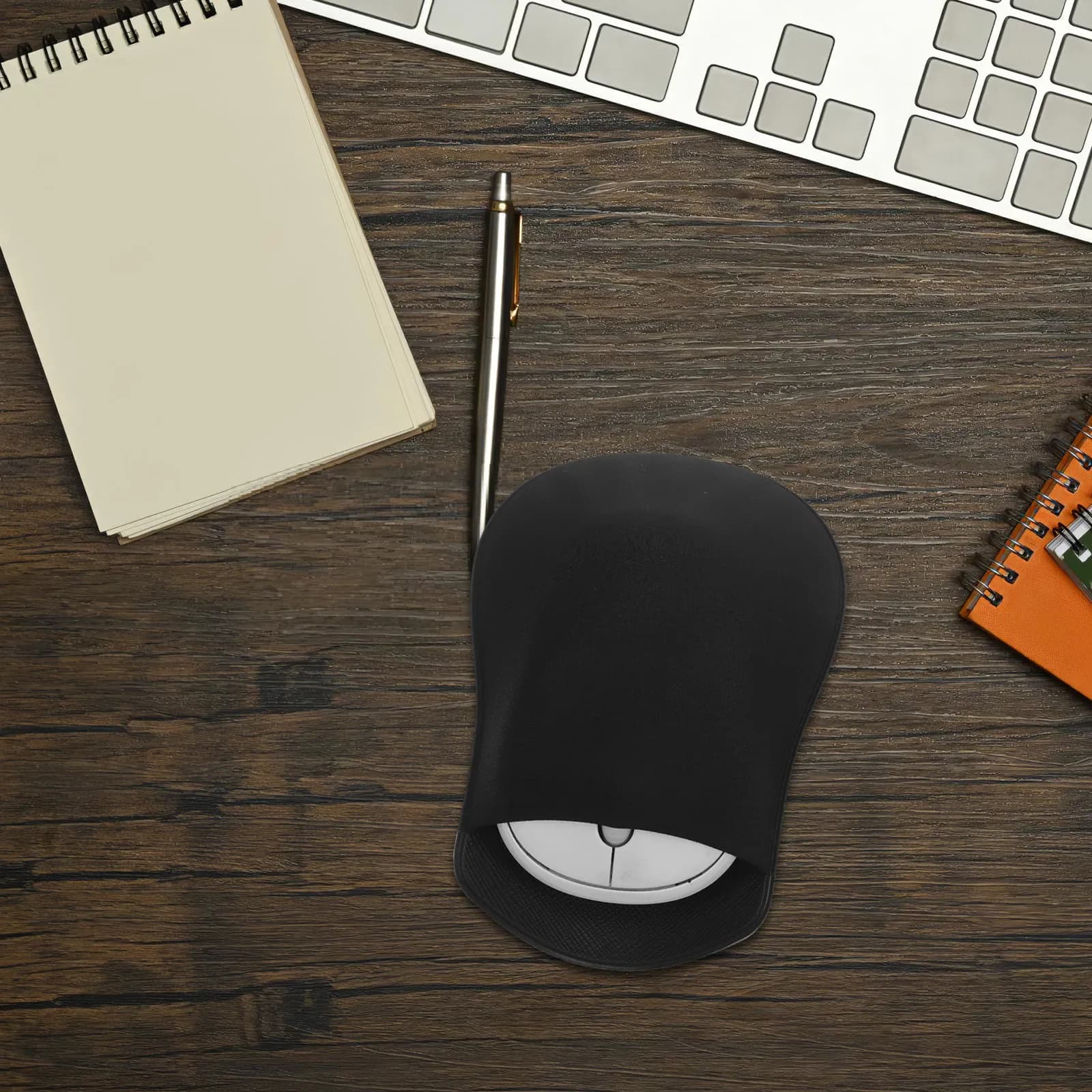 2 Pezzi Custodia Adesiva per Mouse, Borsa Elastica Autoadesiva per Mouse, Custodia Protettiva per Laptop, Ufficio e Viaggi