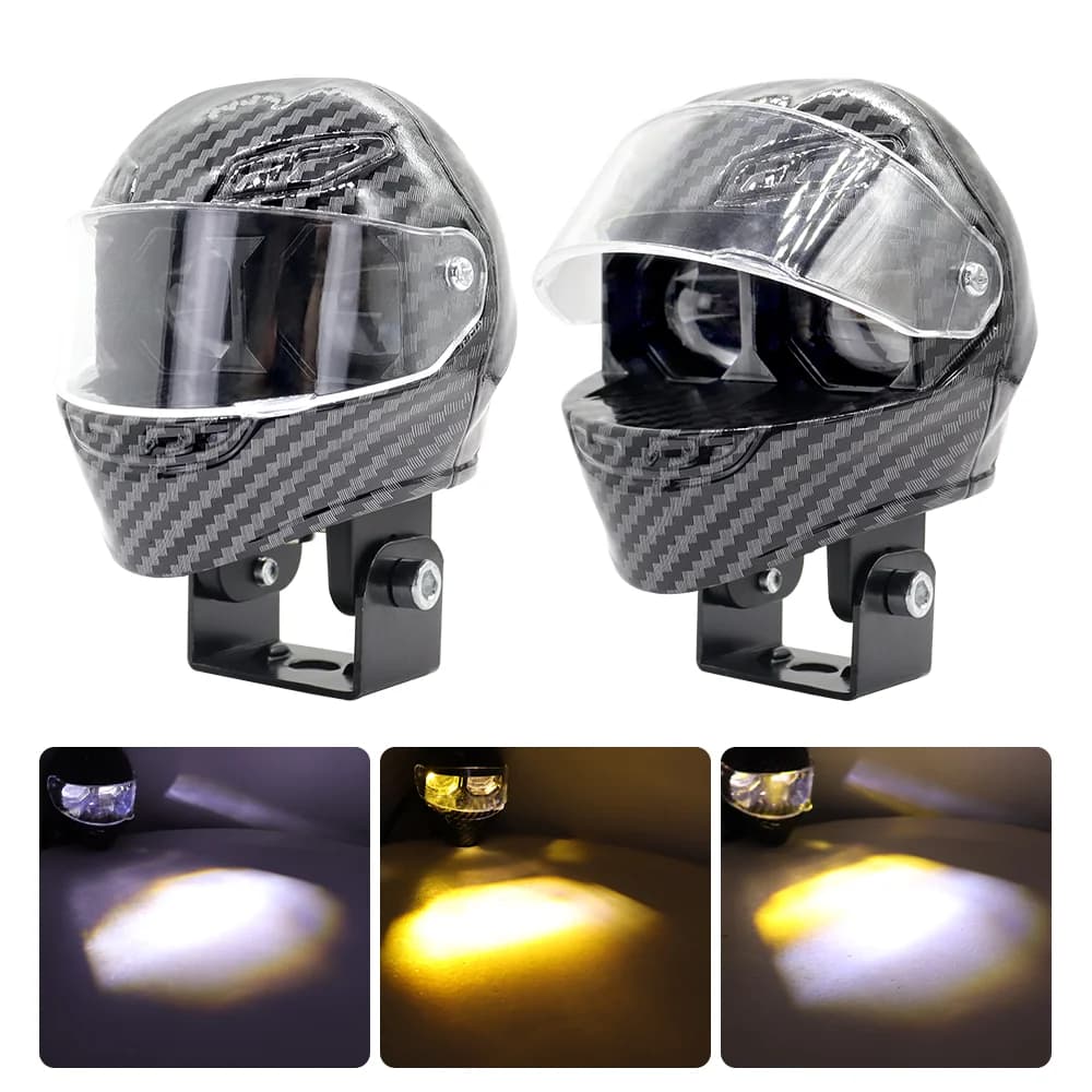 Fari per faretti a LED per moto Esploristi Accessori per corse da moto 12V Proiettore per mini proiettore aggiuntivo ausiliario per auto per camion