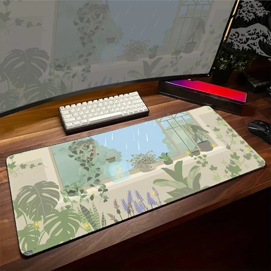 Tappetino per Mouse da Gaming XXL, Tappetino da Scrivania Antiscivolo per Ufficio, Tappetino per Tastiera e Laptop 900x400mm