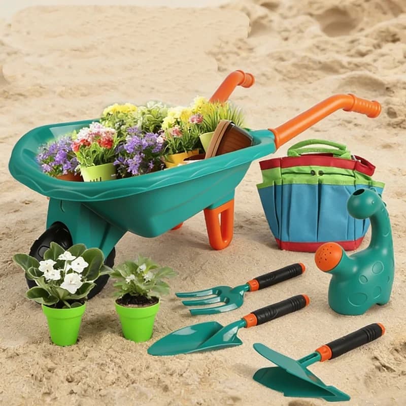 Adatto sia per il set di attrezzi da gioco per la sabbia per bambini, che per il gioco in sabbia, il carrello da giardino e il set di attrezzi da giardinaggio per ragazzi e ragazze.