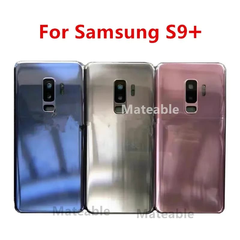S9Plus Housing For Samsung Galaxy S9 Plus G965 6.2" Glass Battery Back Cover Repair Replace Door Rear Case + Camera Lens