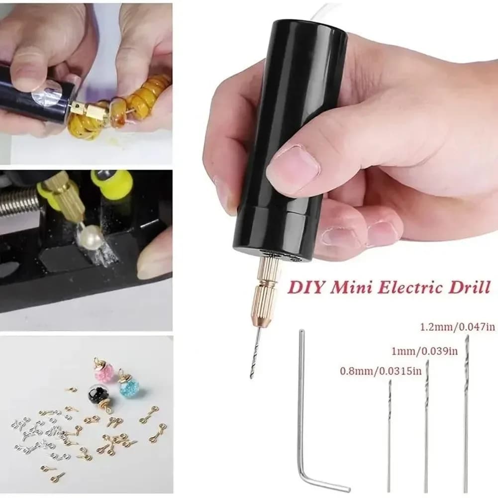 Mini trapano elettrico portatile fai da te elettrico USB trapano elettrico strumenti per gioielli in resina epossidica che fanno strumento penna per incisione artigianale in legno