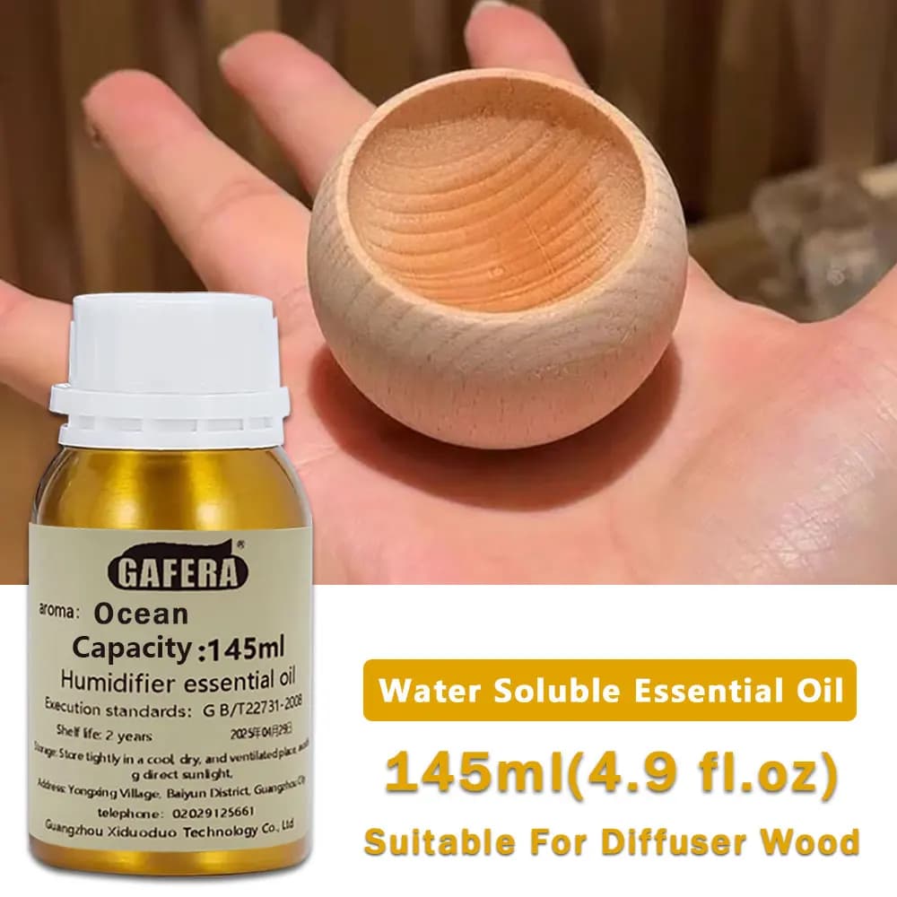 Oli Essenziali GAFERA 145ml (4.9 fl.oz) Oceano/Pera Inglese Fresia/Rosa/Eucalipto - Per Diffusore, Legno Aromatico e Umidificatore