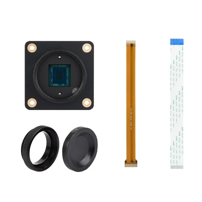 Modulo Fotocamera IMX296 per Raspberry Pi, Supporta Lenti C/CS-Mount, Otturatore Globale, Risoluzione 1456X1088