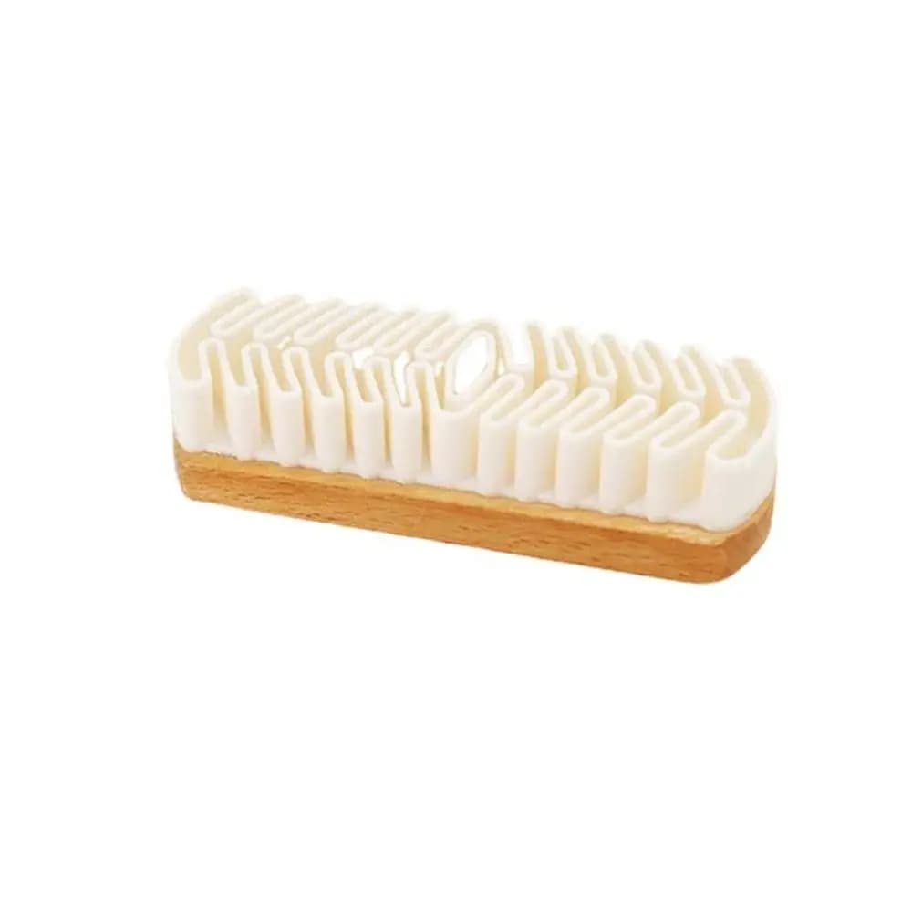 Nuova Spazzola per Pulizia in Pelle Scamosciata, Strumento per Pulire Pelle, Nubuck, Materiale in Plastica e Legno, per Scarpe/Stivali/Borse