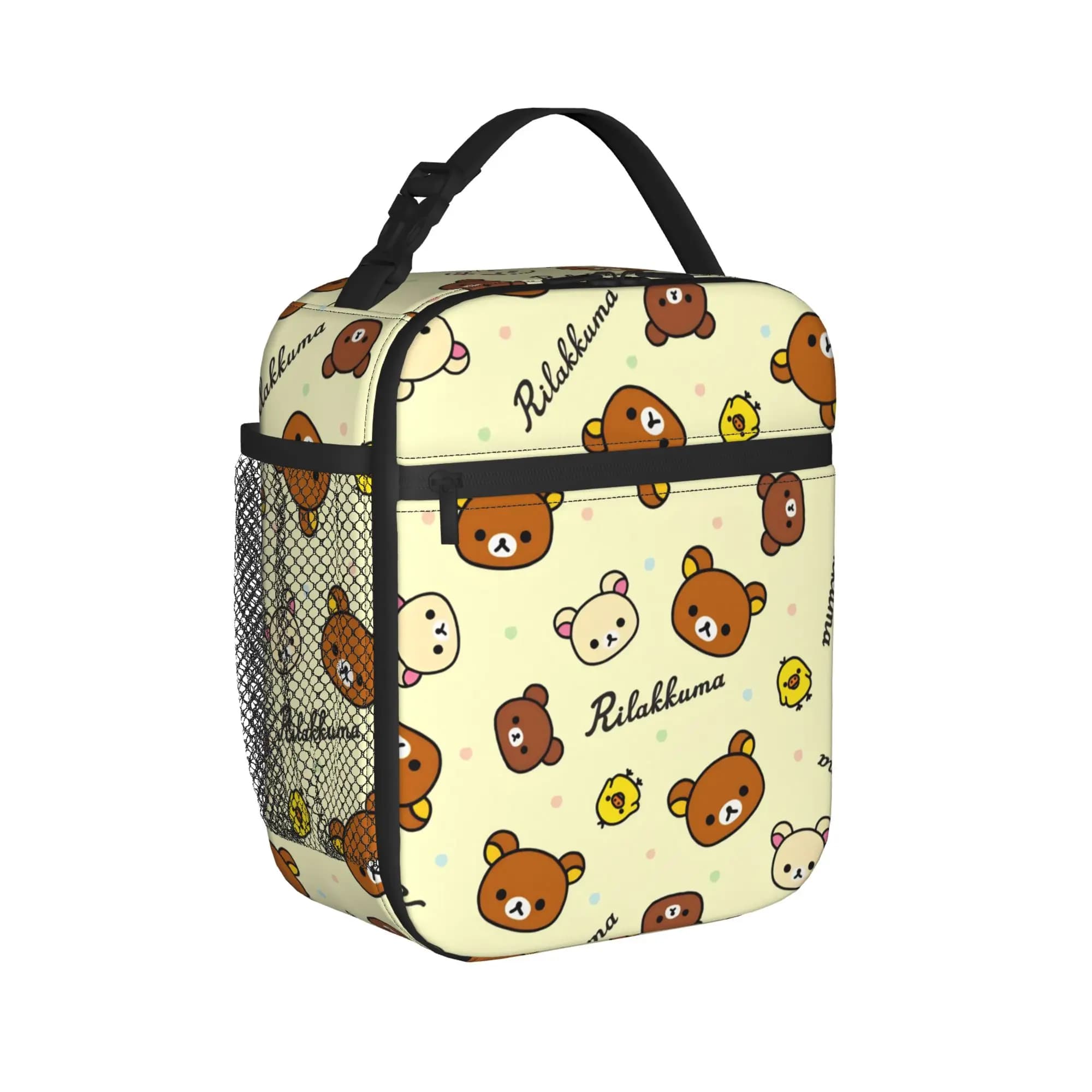 Borse termiche per il pranzo Cartoon Rilakkuma per viaggiare, borse riutilizzabili per contenitori alimentari, contenitore termico per il pranzo