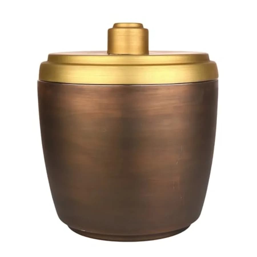 Shaker per Cocktail in Acciaio Inox Oro Antico e Attrezzatura da Bar Secchiello per Ghiaccio Oro Antico