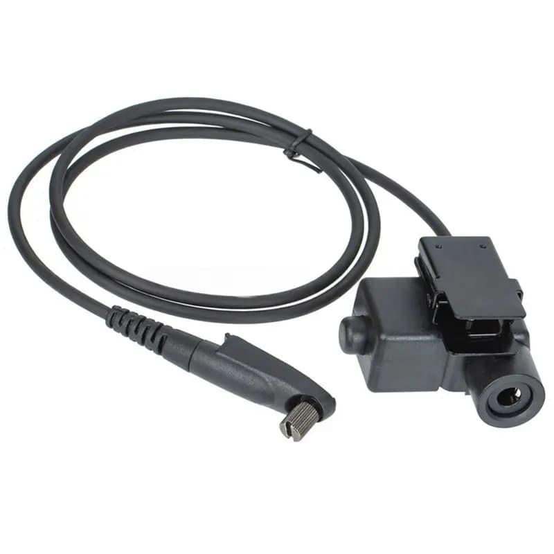 Accessorio per radio bidirezionali BTLIFE GP-328 PLUS Adattatore cavo PTT U94 per Motorola GP328 Plus Walkie Talkie con connettore NATO
