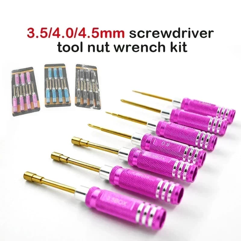 YSIDO 7 Pz 1.5 2.0 2.5mm Cacciavite Esagonale Strumenti Dado Chiave Kit per Wltoys Trxs Axial RC Elicottero Auto Aereo FPV Drone