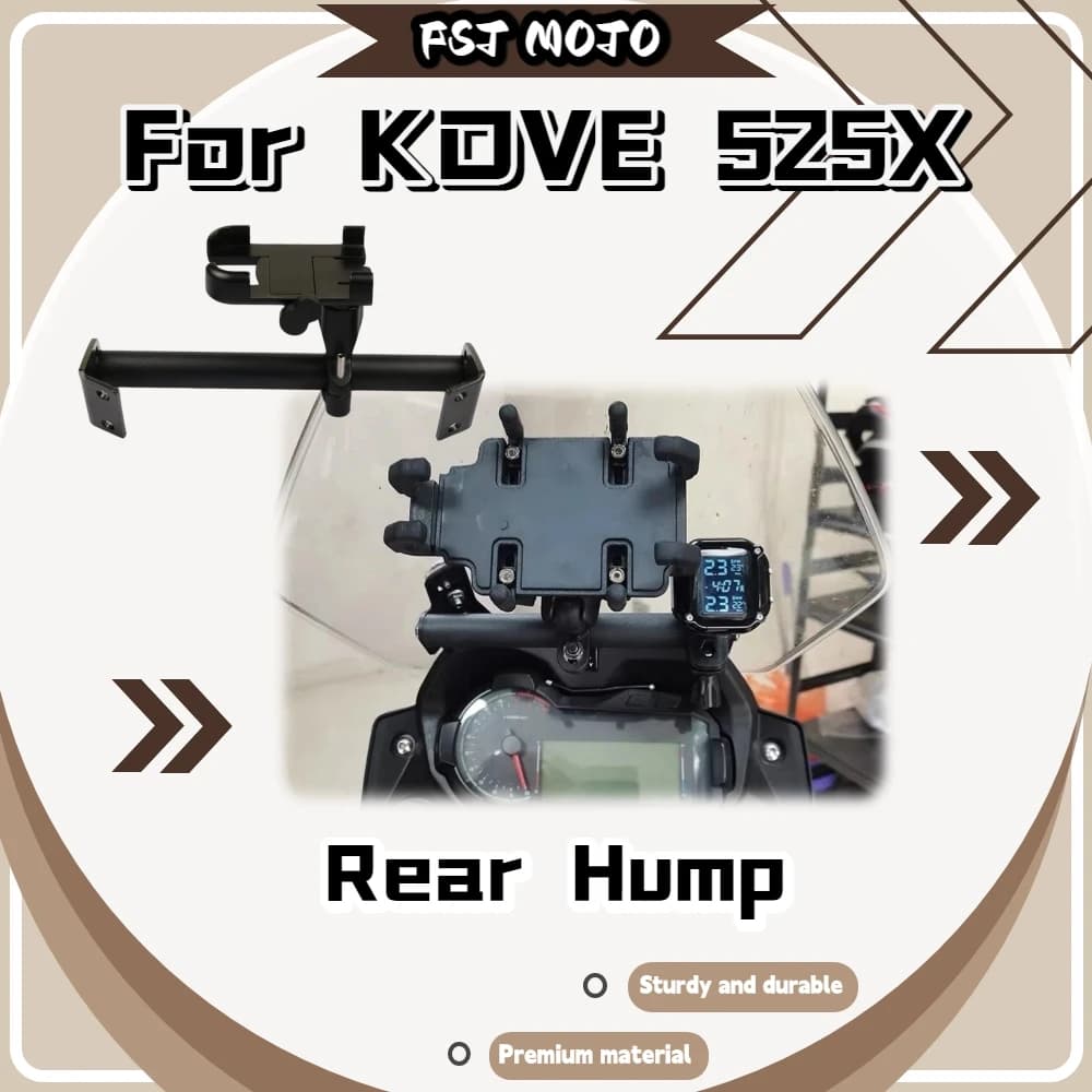 For KOVE 525X Adjustable Multi Hole Extension Rod Support Mobile Phone Navigator Action Camera For Outdoor Riding Parts