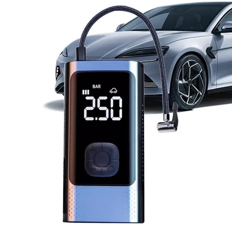 Pompa gonfiabile multifunzione pompa ad aria Cordless per pneumatici per auto compressore d'aria per compressore d'aria con Display LCD portatile per pneumatici da ciclo