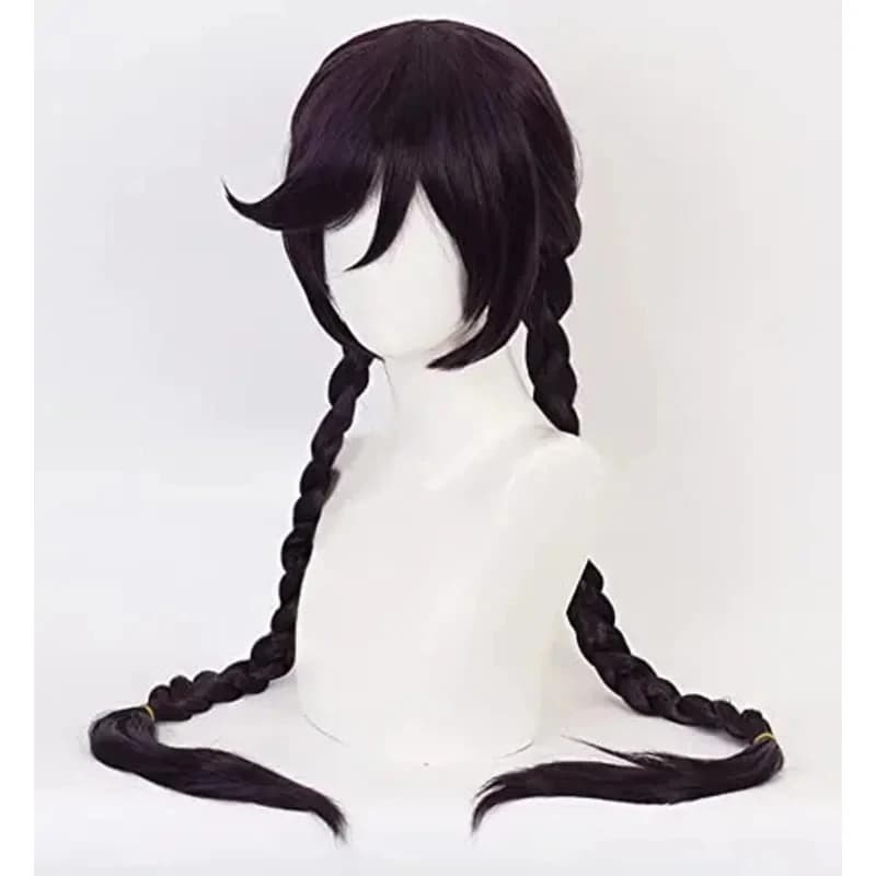 2026 Danganronpa Toko Fukawa Purple Braids Cosplay Costume Dangan Ronpa Heat Resistant Hair Party Long Wigs Wig ACL4A