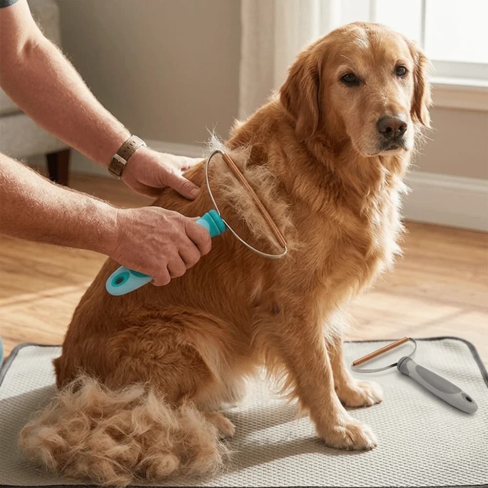 Manual Use Pet Hair Remover Durable Metal Smooth Edge Lint Remover Portable Size Light Weight Fabric Shaver Garment Care