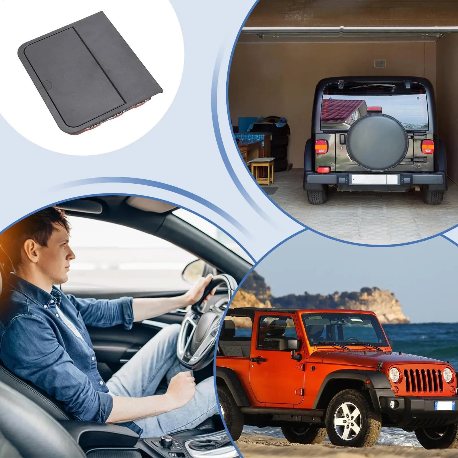 Jeep Wrangler 18-23 car armor box, interior accessories self space saving, console storage tray
