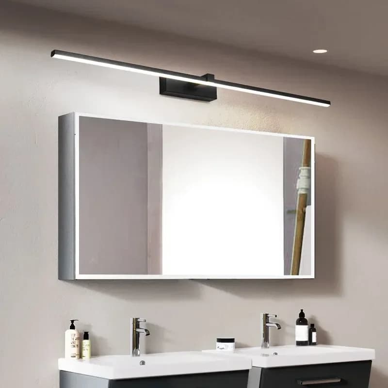 Lampada da parete a specchio Lampada da parete moderna nordica a LED Illuminazione per interni Arredamento della stanza per camera da letto Comodino Soggiorno Applique Lampada