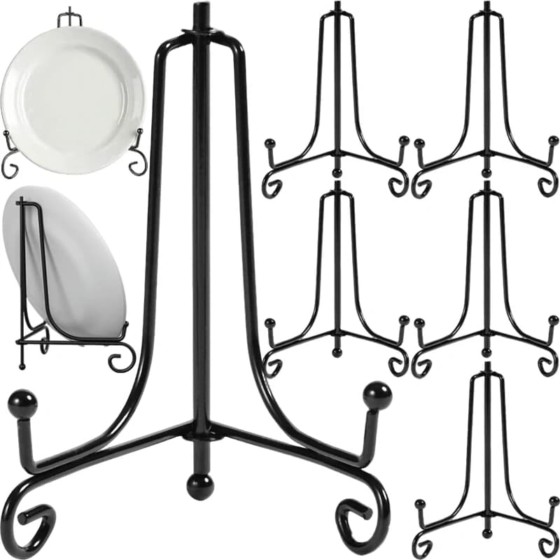 Supporto Espositivo in Metallo Pieghevole da 4/6/8/10 Pollici, Cavalletto Portaoggetti, Cornice per Carte, Supporto per Libri, Porta Piatti, Decorazione da Scrivania